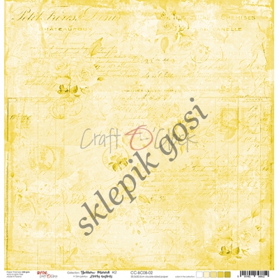 YELLOW MOOD - 02 - DWUSTRONNY PAPIER 30,5X30,5CM