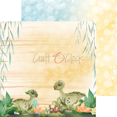 DINO ADVENTURES - ZESTAW PAPIERÓW 20,3X20,3CM