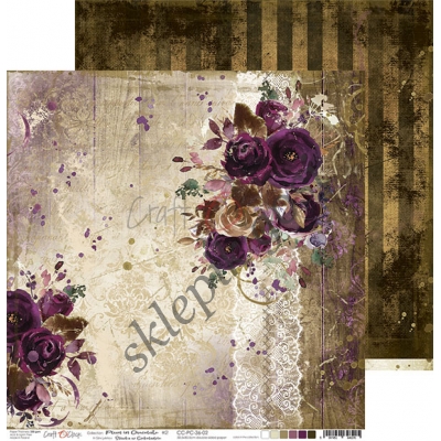 PLUM IN CHOCOLATE - ZESTAW PAPIERÓW 30,5X30,5CM