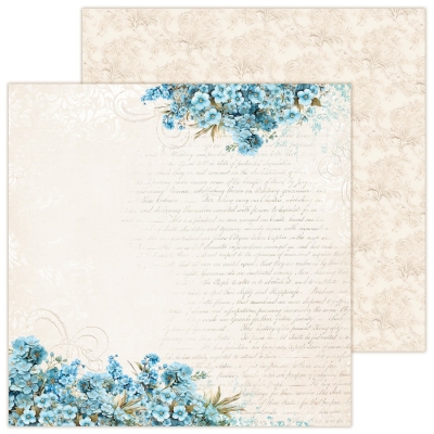 DEAR DIARY - FORGET-ME-NOT ZESTAW GŁÓWNY - ZESTAW PAPIERÓW DO SCRAPBOOKINGU 30X30CM - LEMONCRAFT